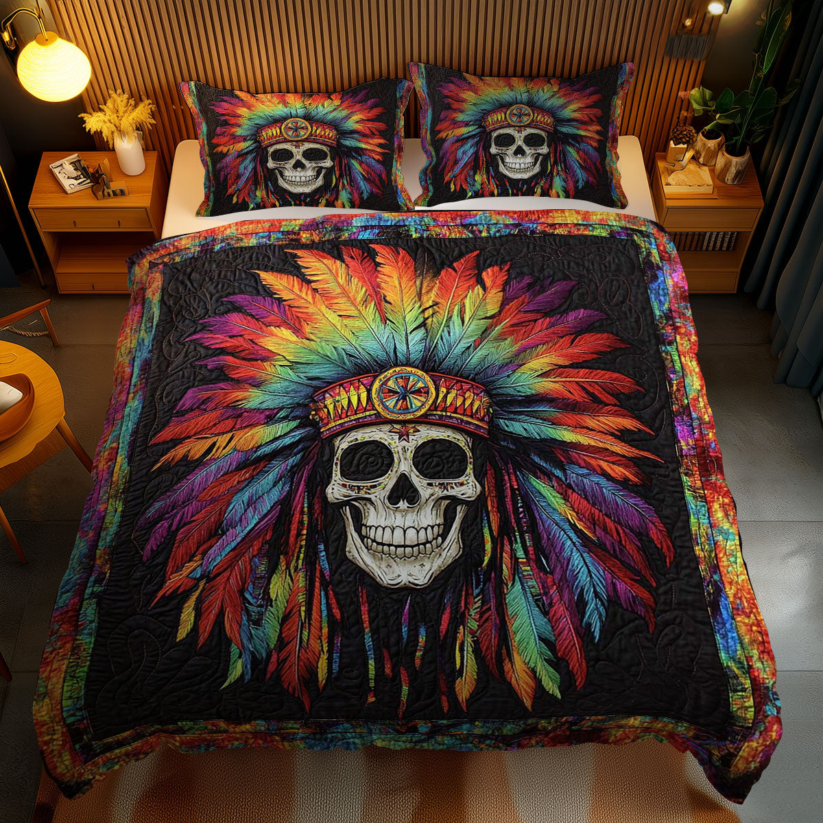 Tribal Skull WN0702103CL Duvet Cover Set