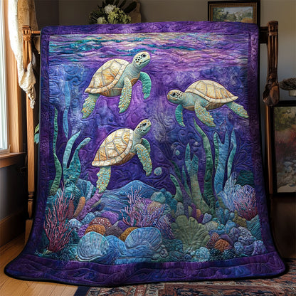 Underwater Turtle Dream WN1703095CL Quilt