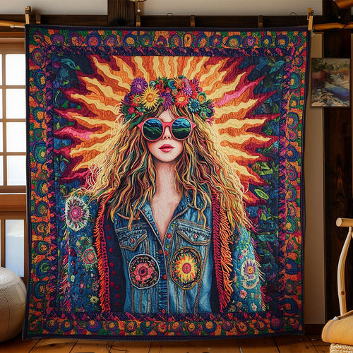 Radiant Hippie Girl WN1102045CL Quilt