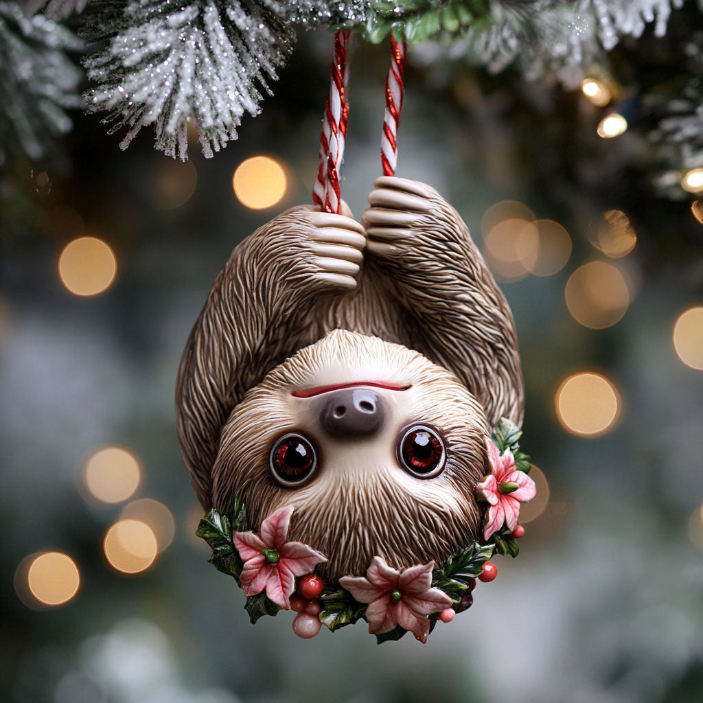 Sloth Snow Garland WN1112083CL Christmas Ornament