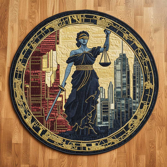 Lady Justice Core WN1705029CL Quilted Round Mat