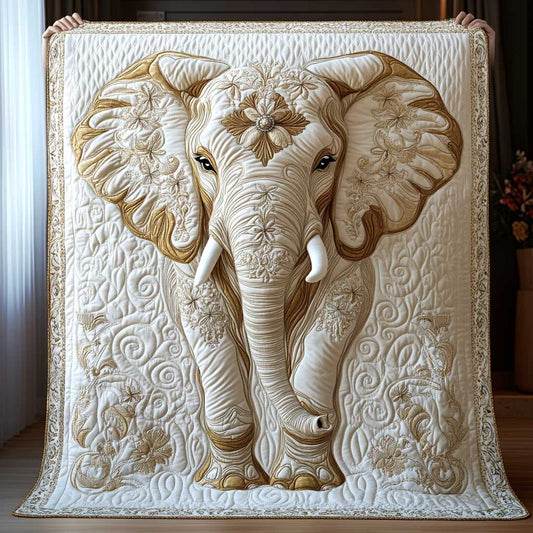 Celestial White Elephant WP2101012CL Quilt