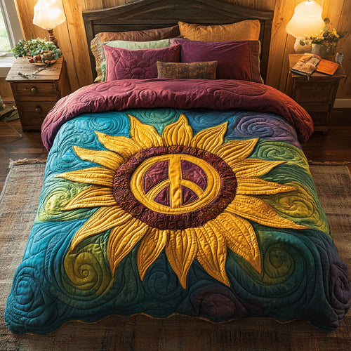 Peaceful Bloom Sunflower WN0901058CL Duvet Cover Set