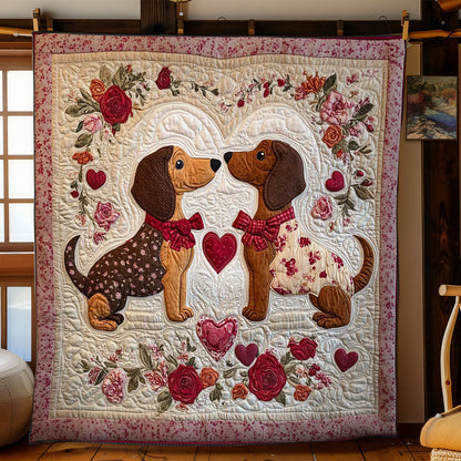 Love Dachshund WN2602037CL Quilt