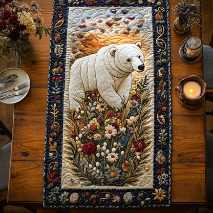 Bear In Bloomfield WN2406005CL Quilted Table Runner