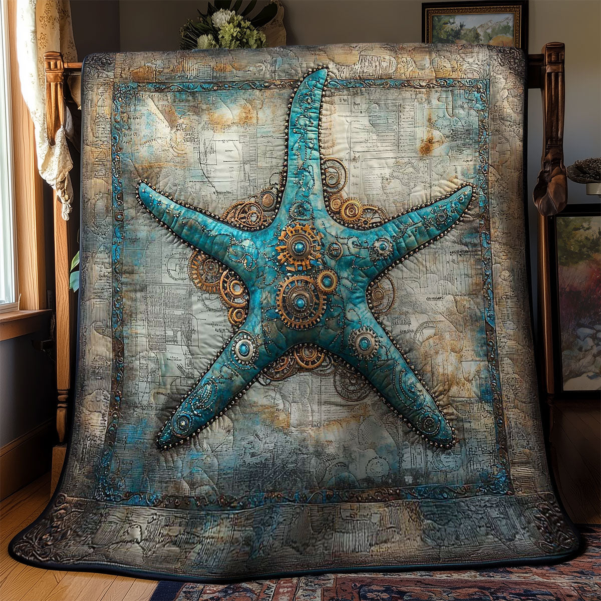 Ethereal Steampunk Starfish WN0602047CL Quilt