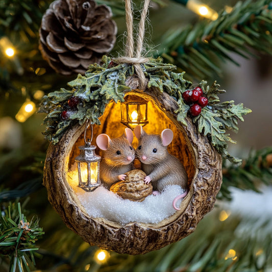 Mouse Christmas Love WN2411055CL Christmas Ornament