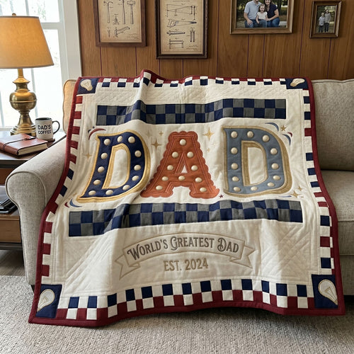 World’s Greatest Dad Garage WN1106015CL Quilt