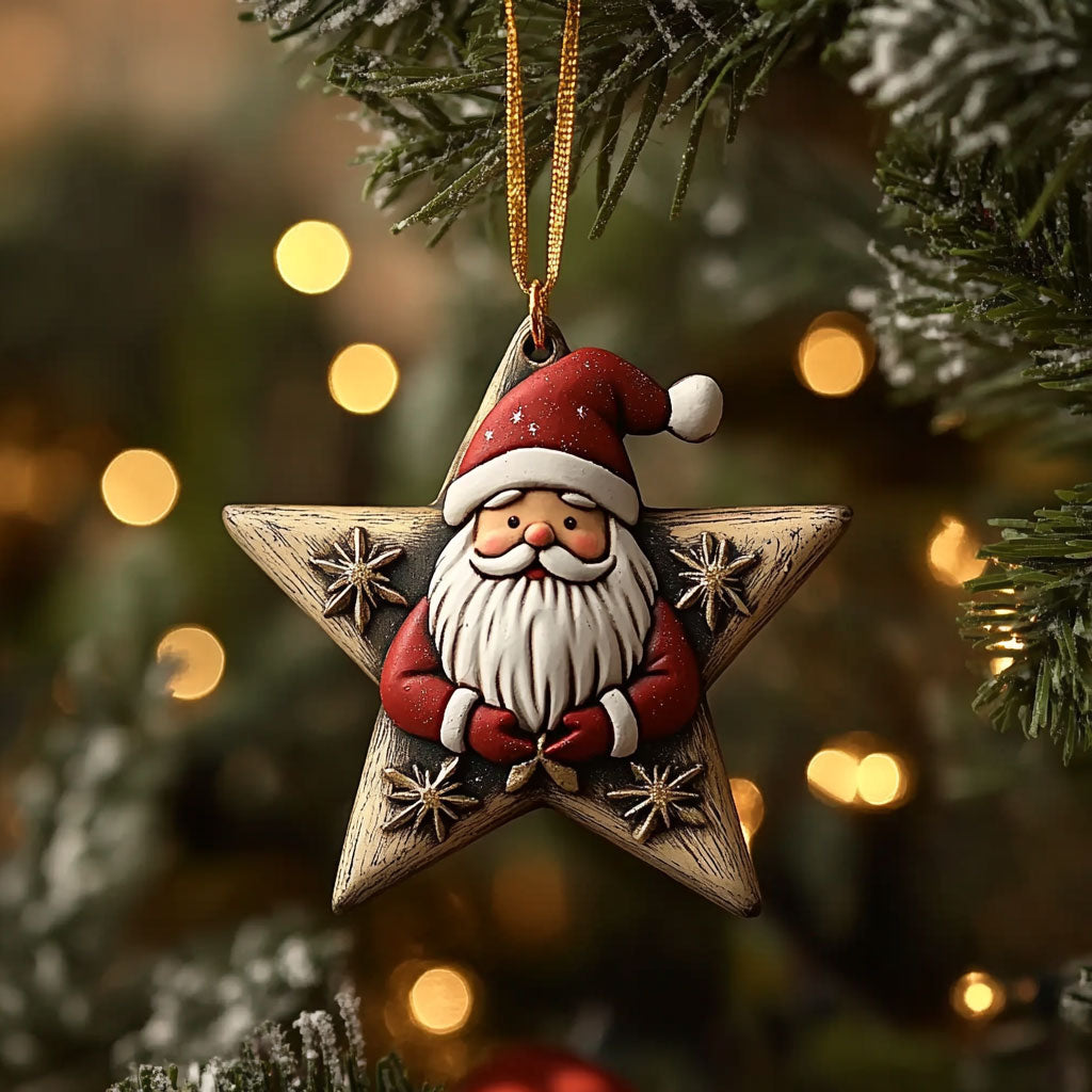 Smiley Santa WN1512055CL Christmas Ornament