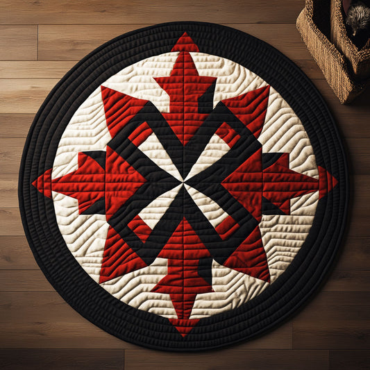 Geometry of Unity KL1301064CL Quilted Round Mat