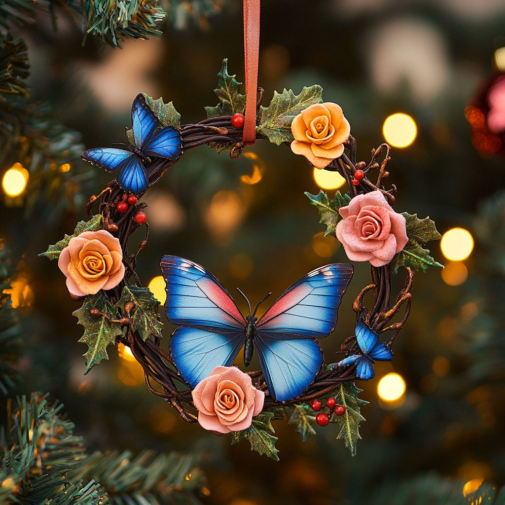 Butterfly Garden Glow WN0812005CL Christmas Ornament