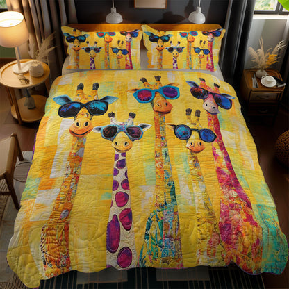 Tropical Funny Giraffes WN1103165CL Duvet Cover Set