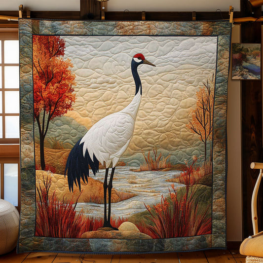 Autumn Crane WN0502036CL Quilt