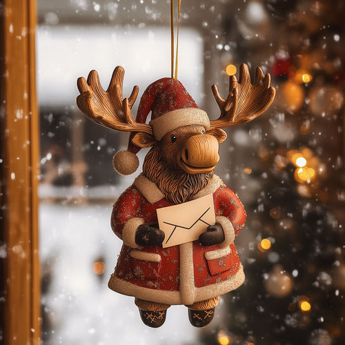 Christmas Letter Moose LT2210002CL Christmas Ornament