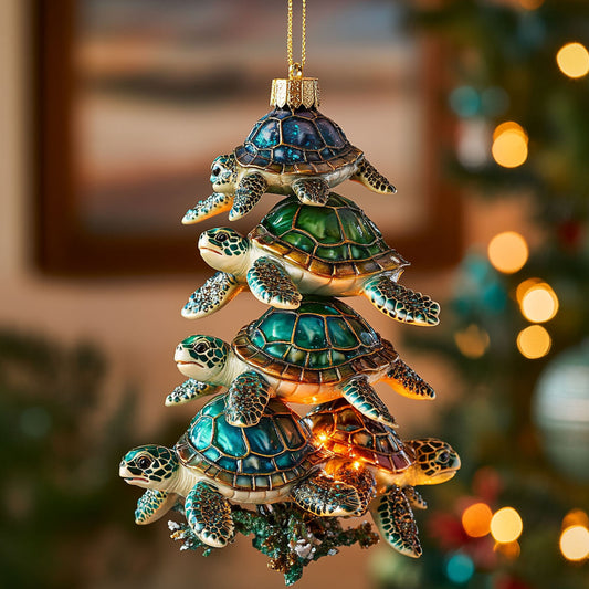 Coastal Turtle Tree CW2010042CL Christmas Ornament