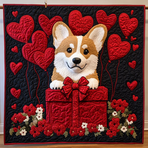 Valentine Corgi CP0601016CL Quilt