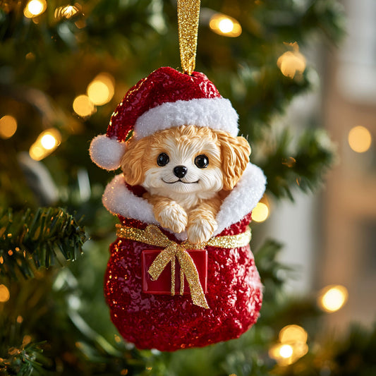 Holiday Poodle CP0312163CL Christmas Ornament