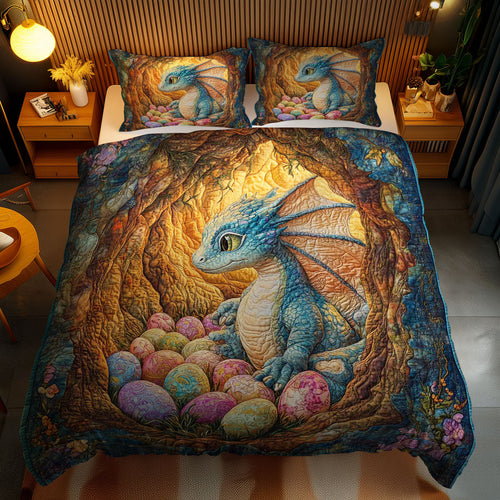 Easter Dragon Hatchling WN1701106CL Duvet Cover Set