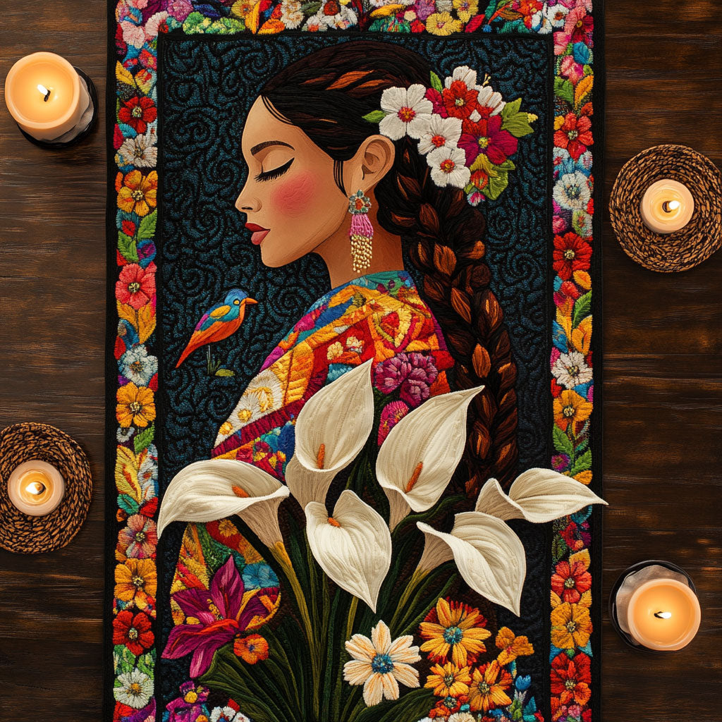 Floral Spirit Harmony WN1706018CL Quilted Table Runner