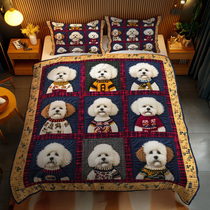 Bichon Frise Squad WN2301048CL Duvet Cover Set