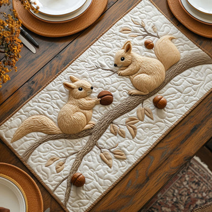 Whiskers and Pinecones CP2804050CL Quilted Table Runner