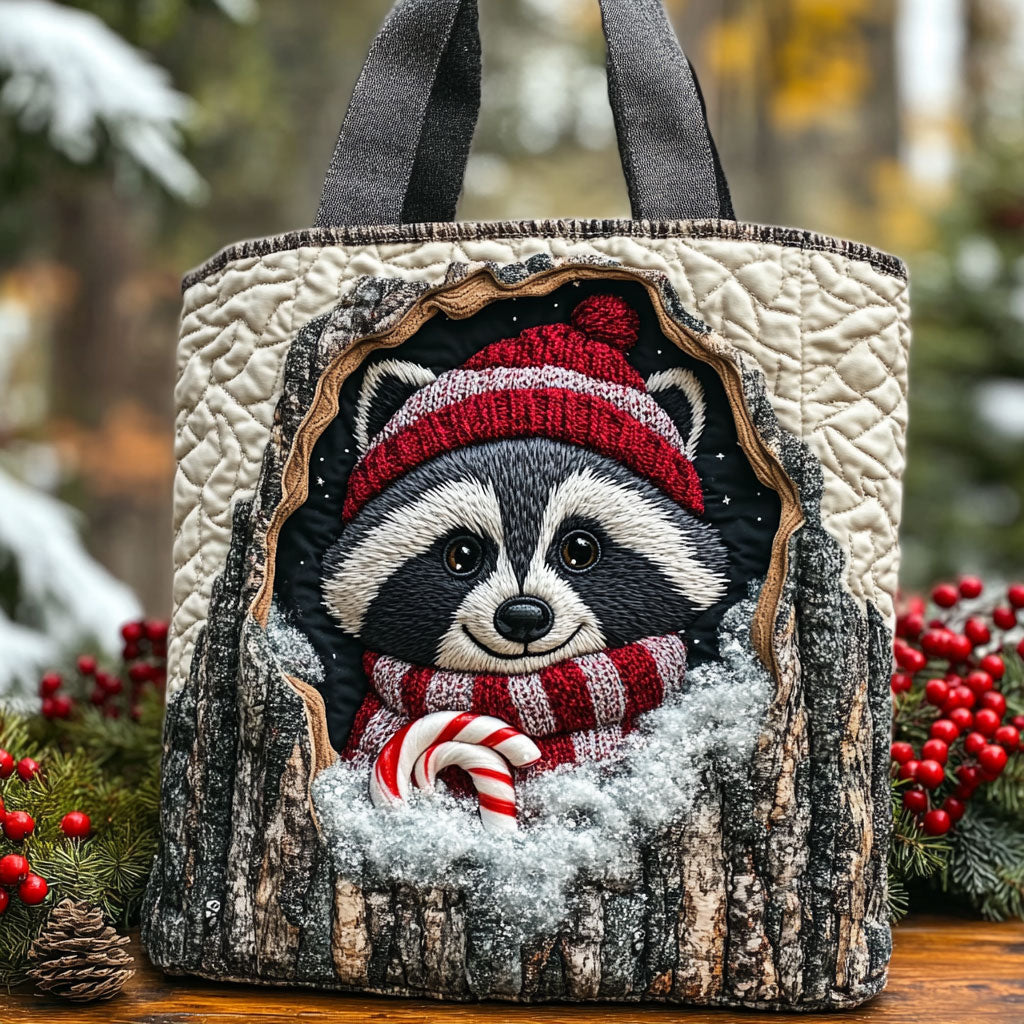 Timber Raccoon CP0112229CL Quilted Tote Bag