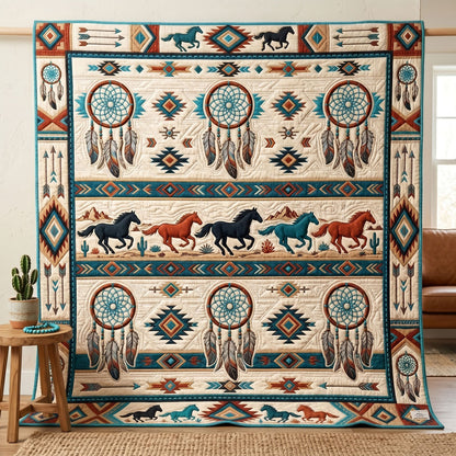 Dreamcatchers And Running Horses WN1706004CL Quilt