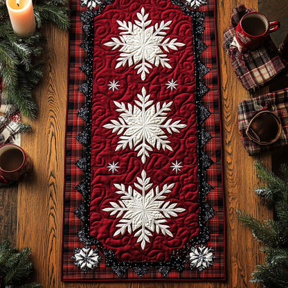 Snowflake Garden Path WN1107069CL Quilted Table Runner