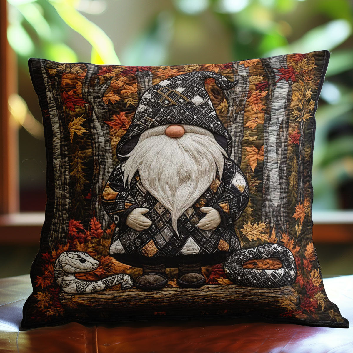 Enchanted Gnome And Snake WN0802101CL Quilt Pillow Case