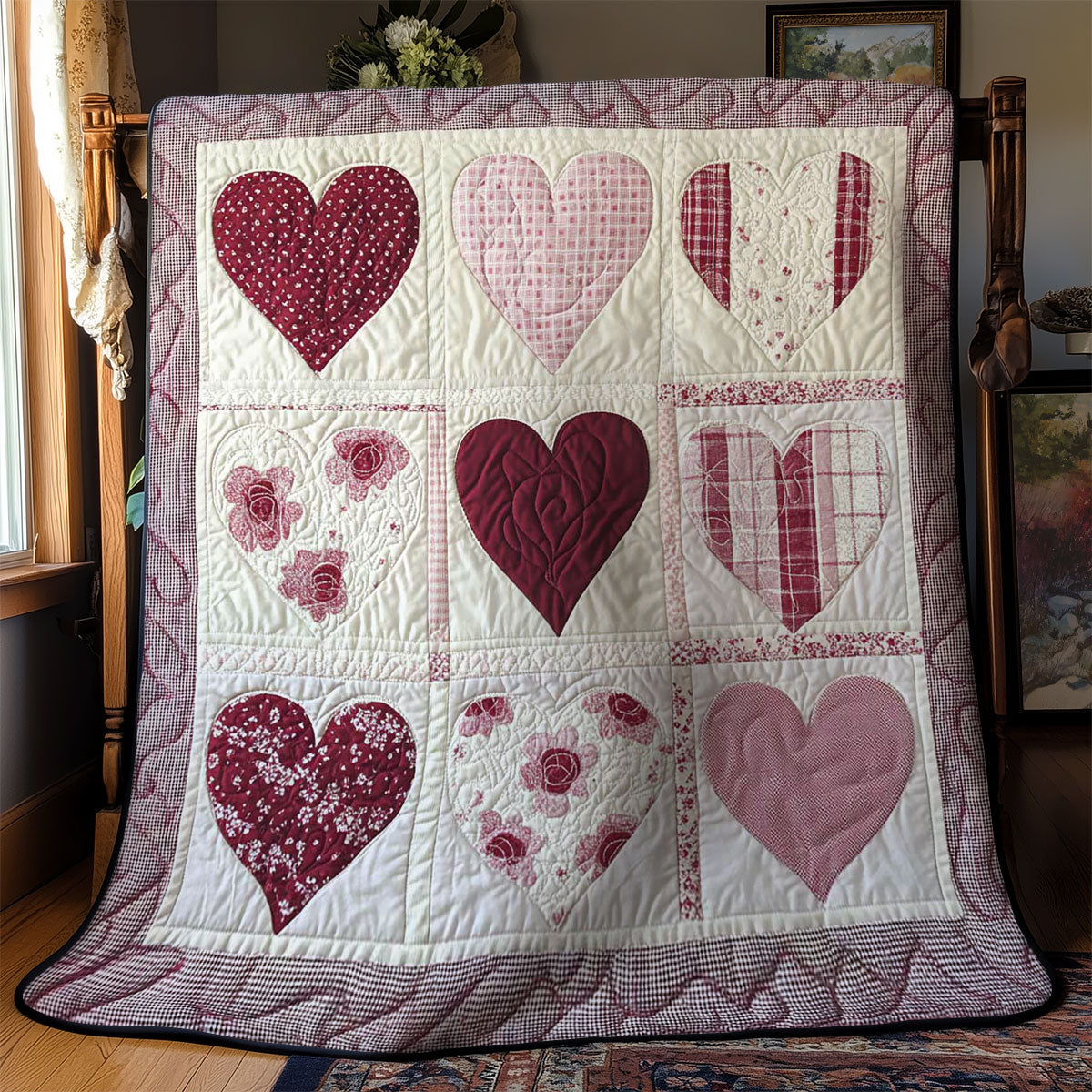 Cherished Heart WN1002018CL Quilt