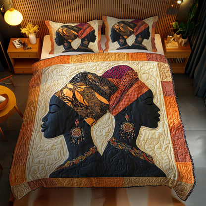 Golden African Woman WN0703087CL Duvet Cover Set