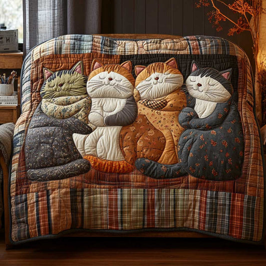 Adorable Cat Family WP0302006CL Quilt