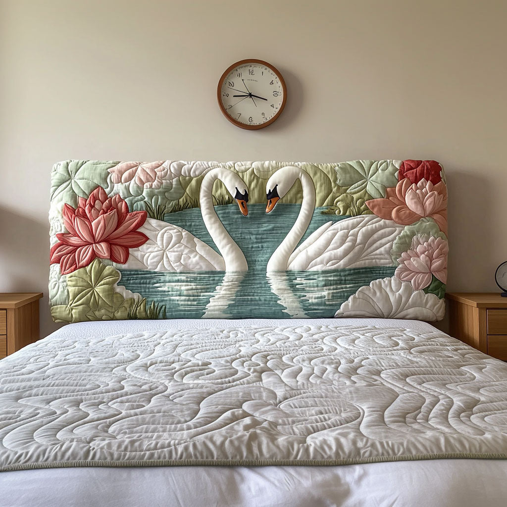 Swan Couple QA1201041CL Quilted Headboard Slipcover