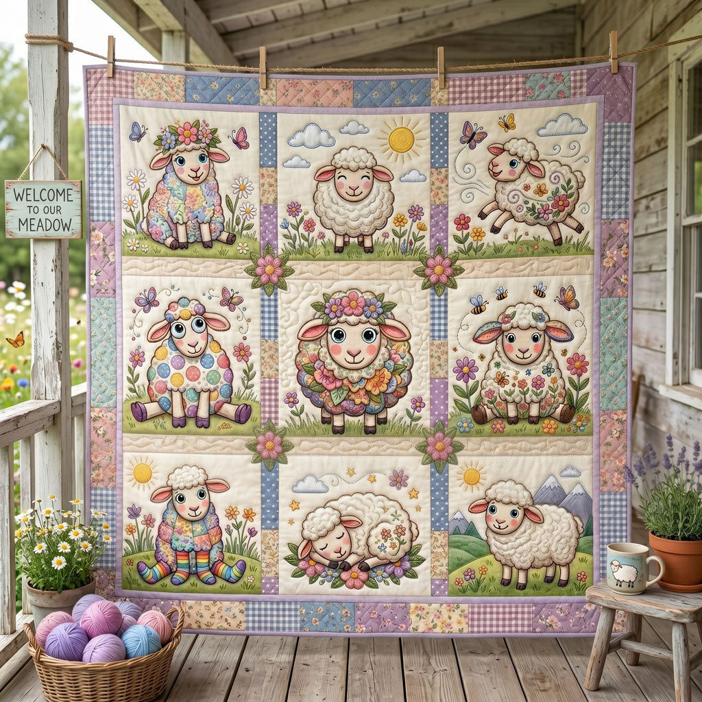 Sweet Meadow Lambs WN0206014CL Quilt