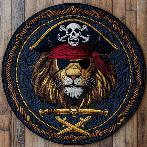Treasure Lion WN1808102CL Quilted Round Mat