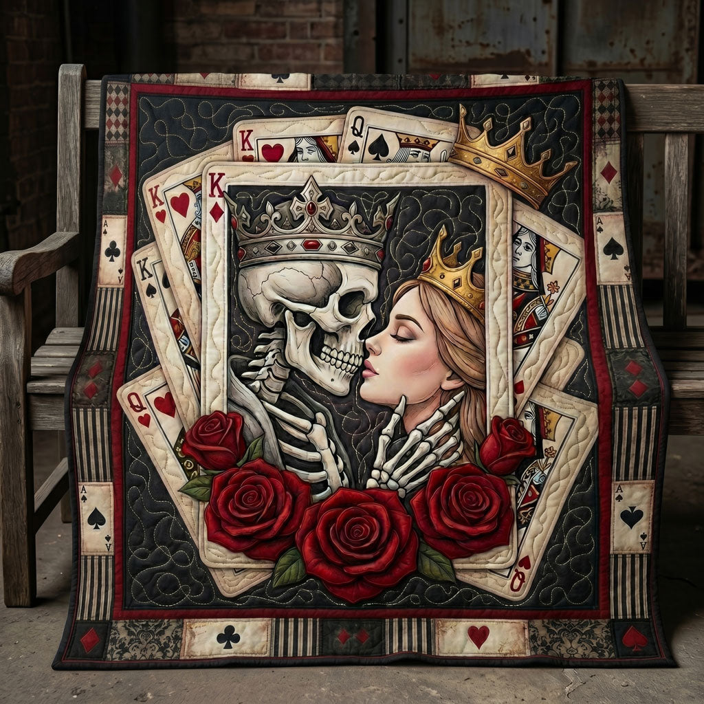Till Death Royal Skeleton Romance WN1304015CL Quilt
