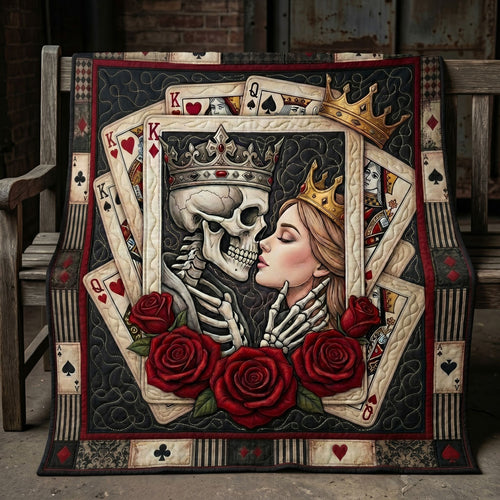 Till Death Royal Skeleton Romance WN1304015CL Quilt