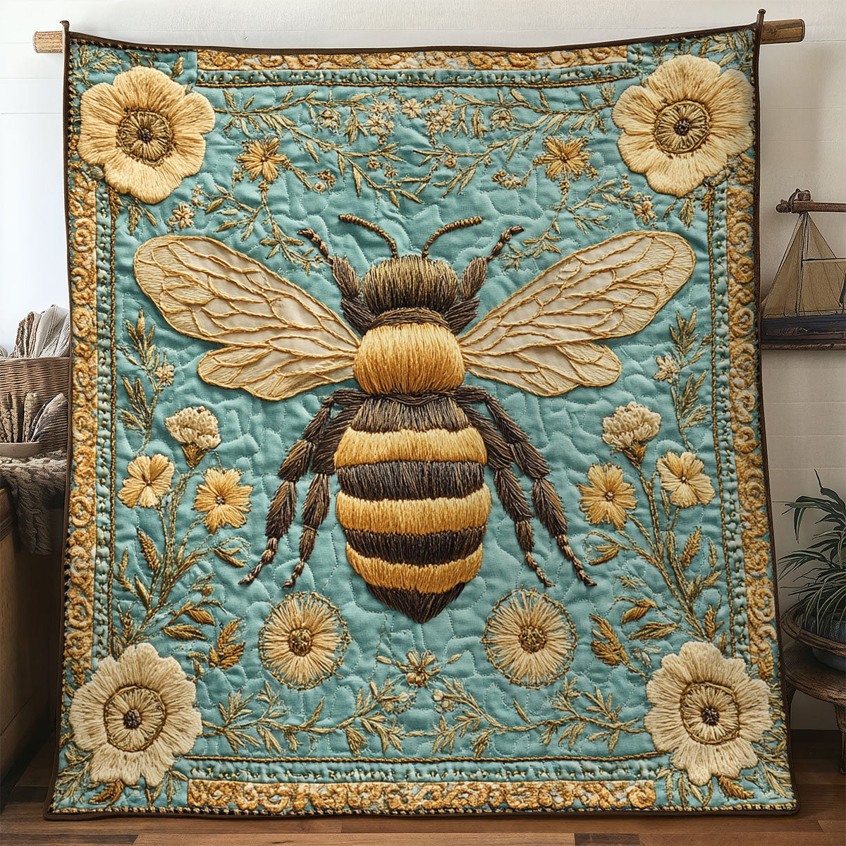 Bee Bloomland WN3006007CL Quilt