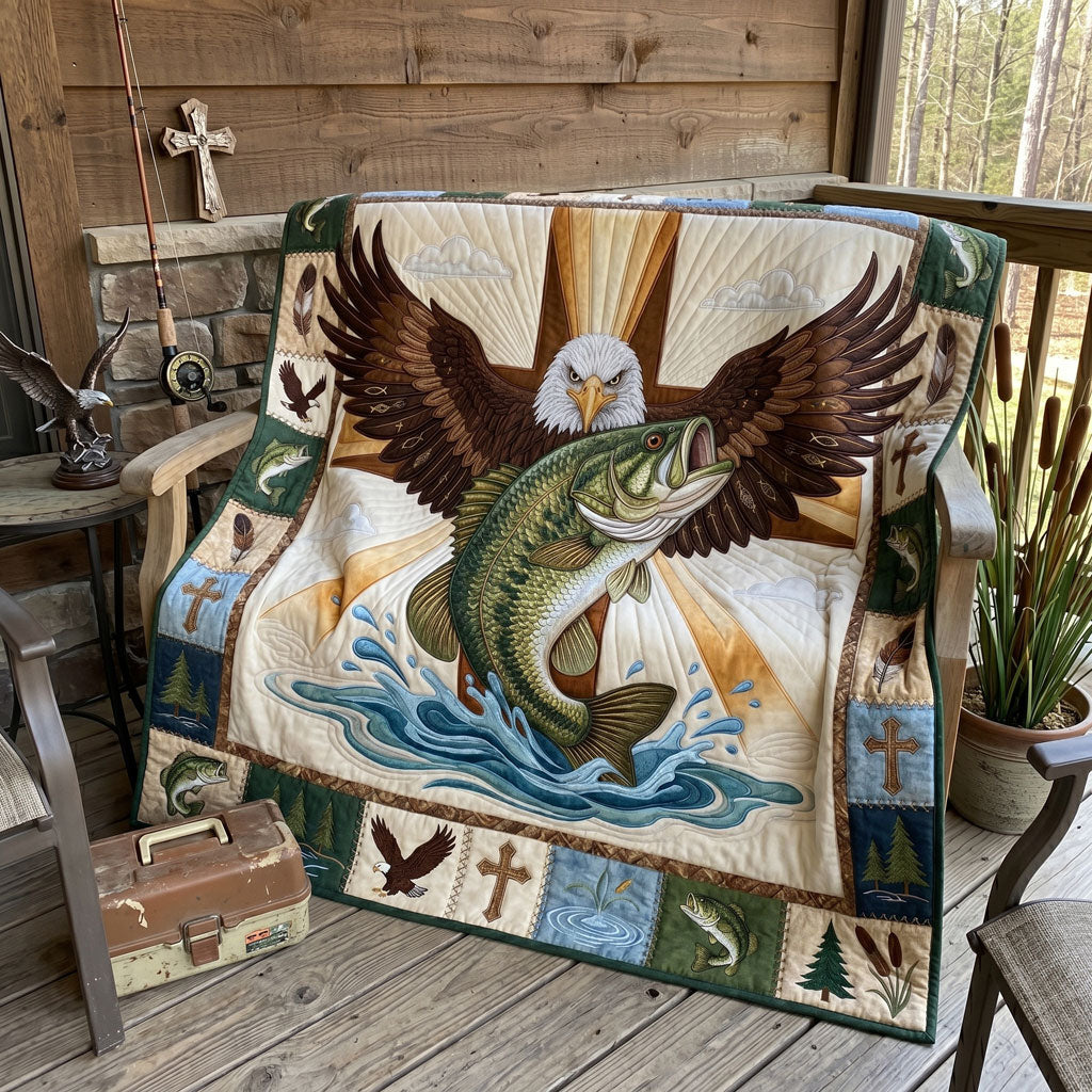 Faith And Fishing Legacy WN1606007CL Quilt