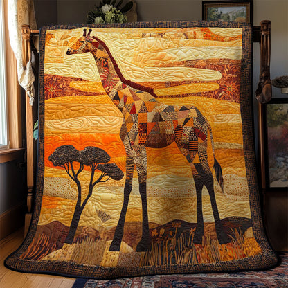 Golden African Giraffe WN0403035CL Quilt