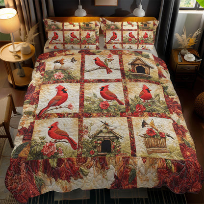 Snowy Cardinals WN2102050CL Duvet Cover Set