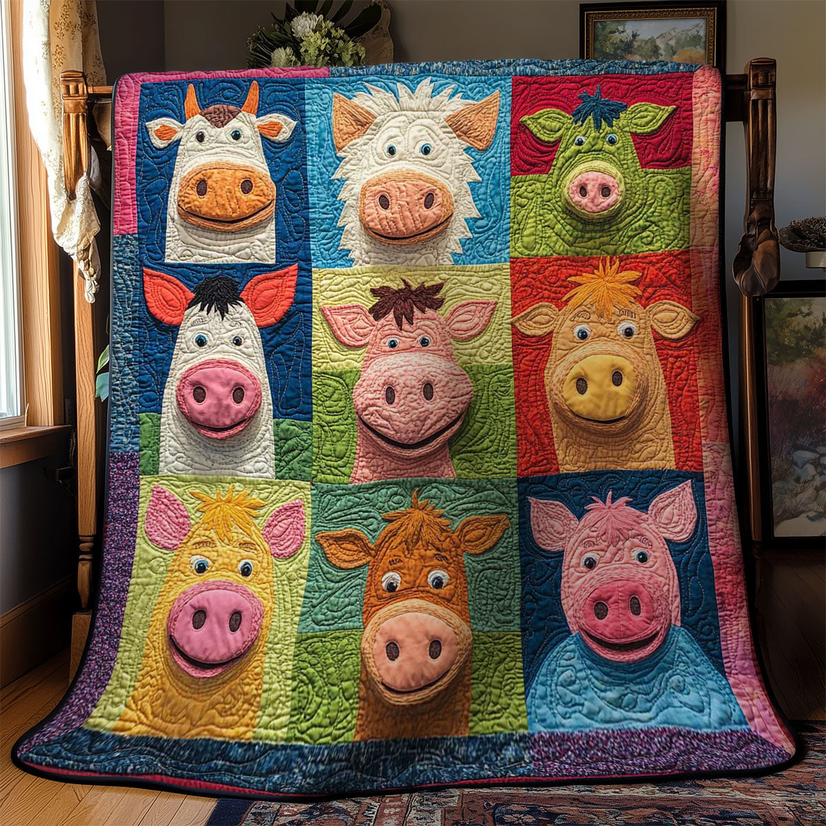 Quilted Critters WN1803028CL Quilt