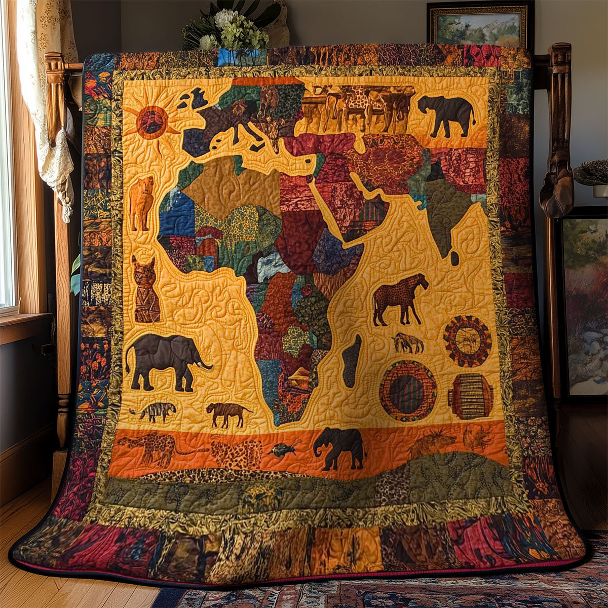 Mystical African Safari WN1103009CL Quilt