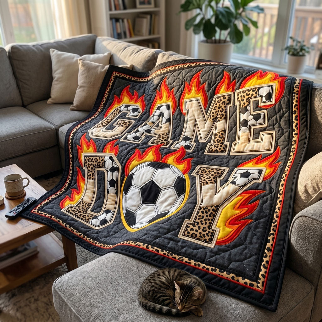 Soccer Game Day Flame WN1704015CL Quilt