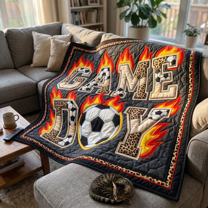 Soccer Game Day Flame WN1704015CL Quilt