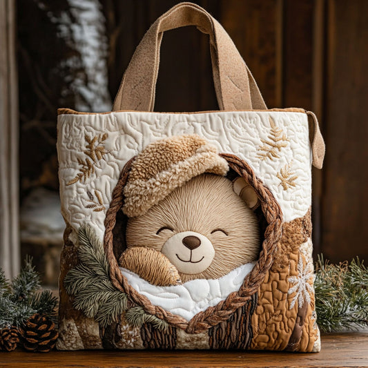 Bear Nest CP0112201CL Quilted Tote Bag