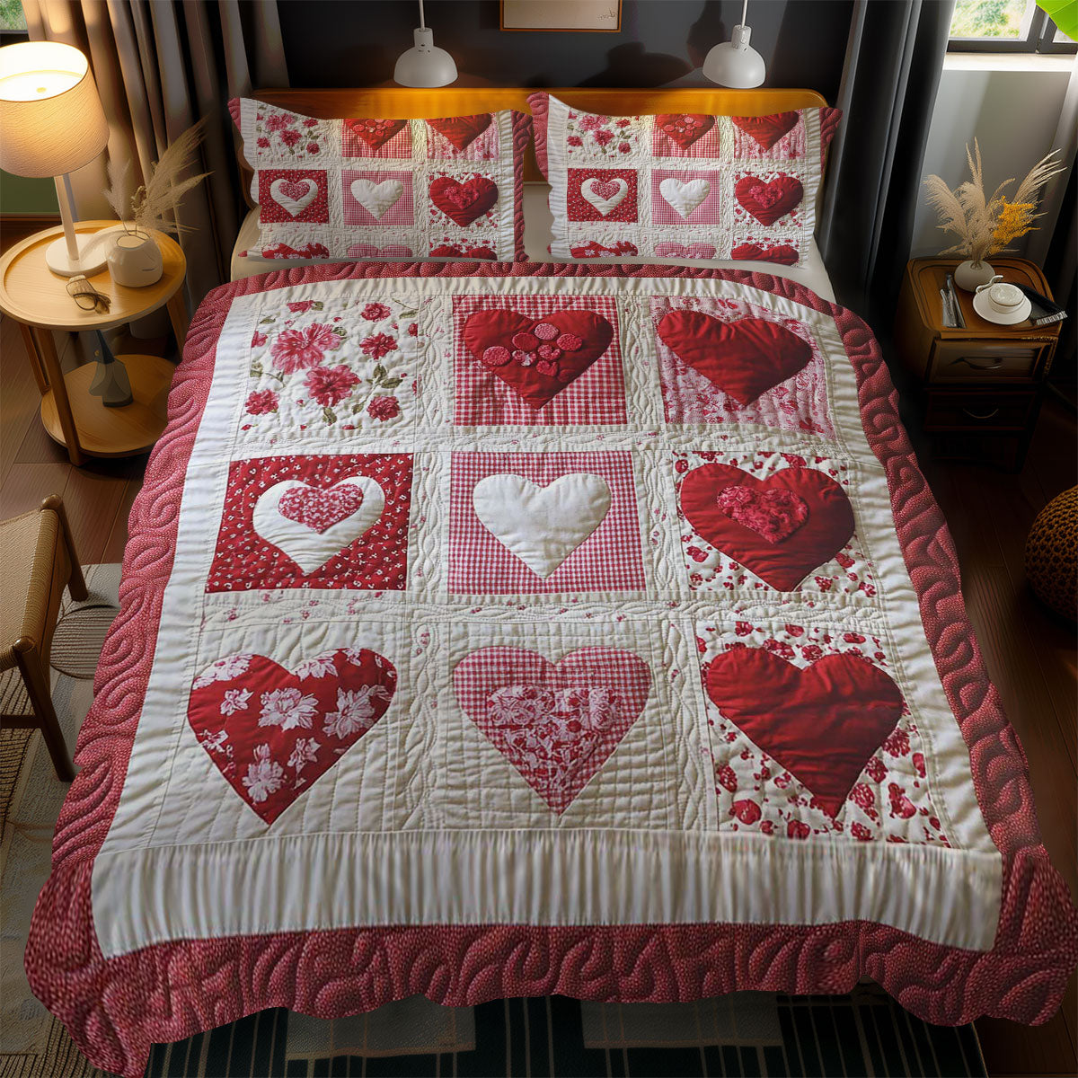 Blossoming Hearts WN1002049CL Duvet Cover Set