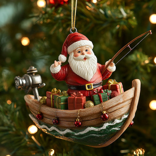 Christmas Boat Ride CW1511056CL Christmas Ornament