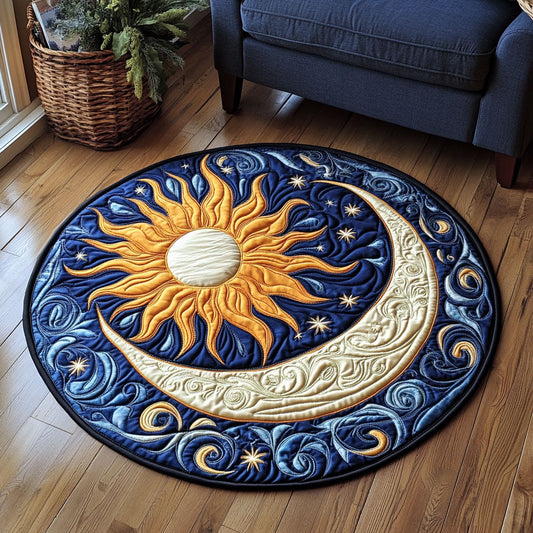 Sun & Moon KL0812021CL Quilted Round Mat