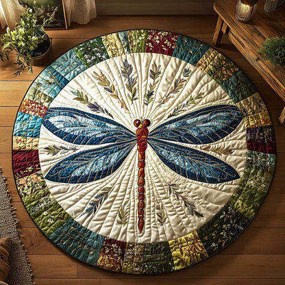 Dragonfly Whispers WN2703013CL Quilted Round Mat